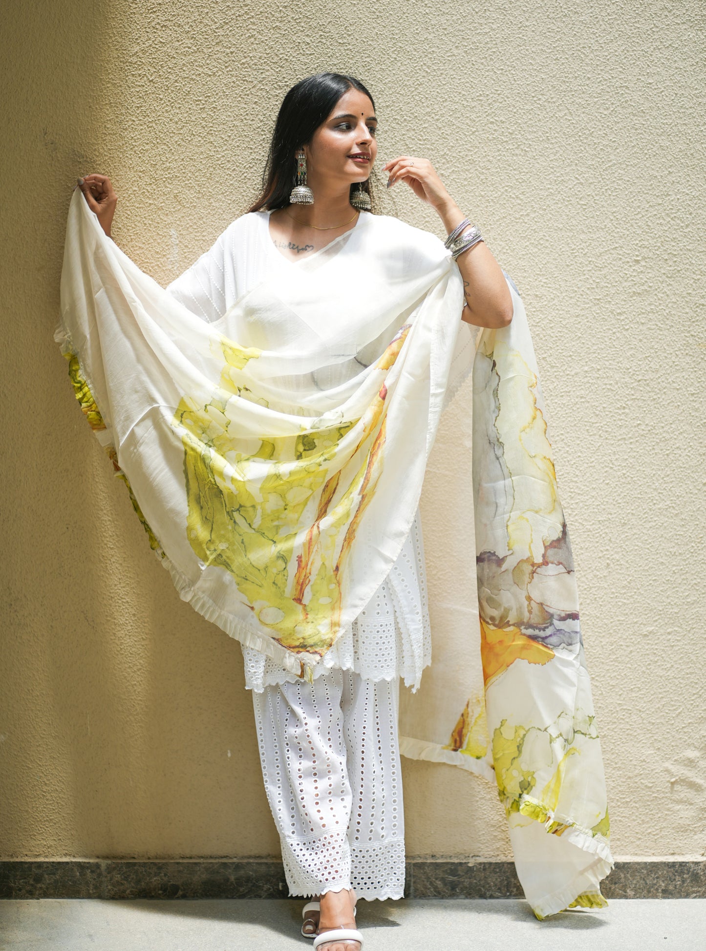 Summer Fields Organza Silk Dupatta