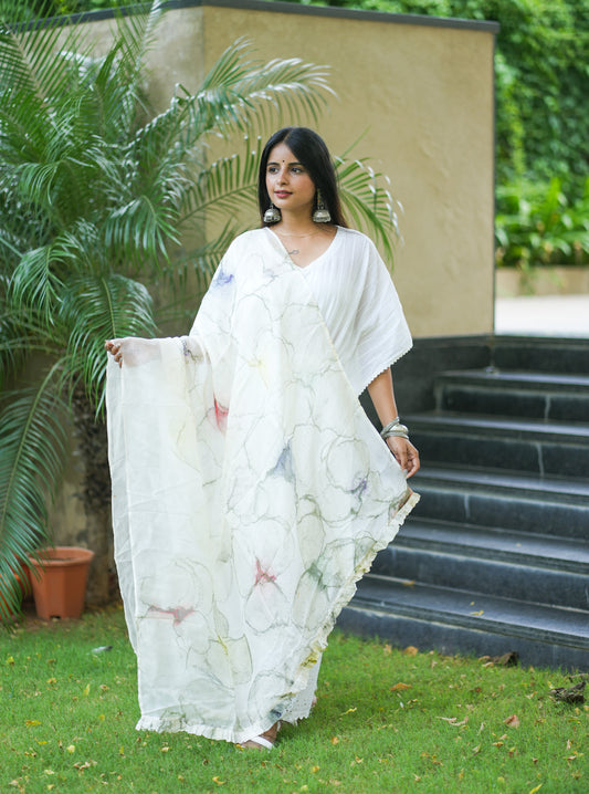 Lambent Glow Organza Silk Dupatta