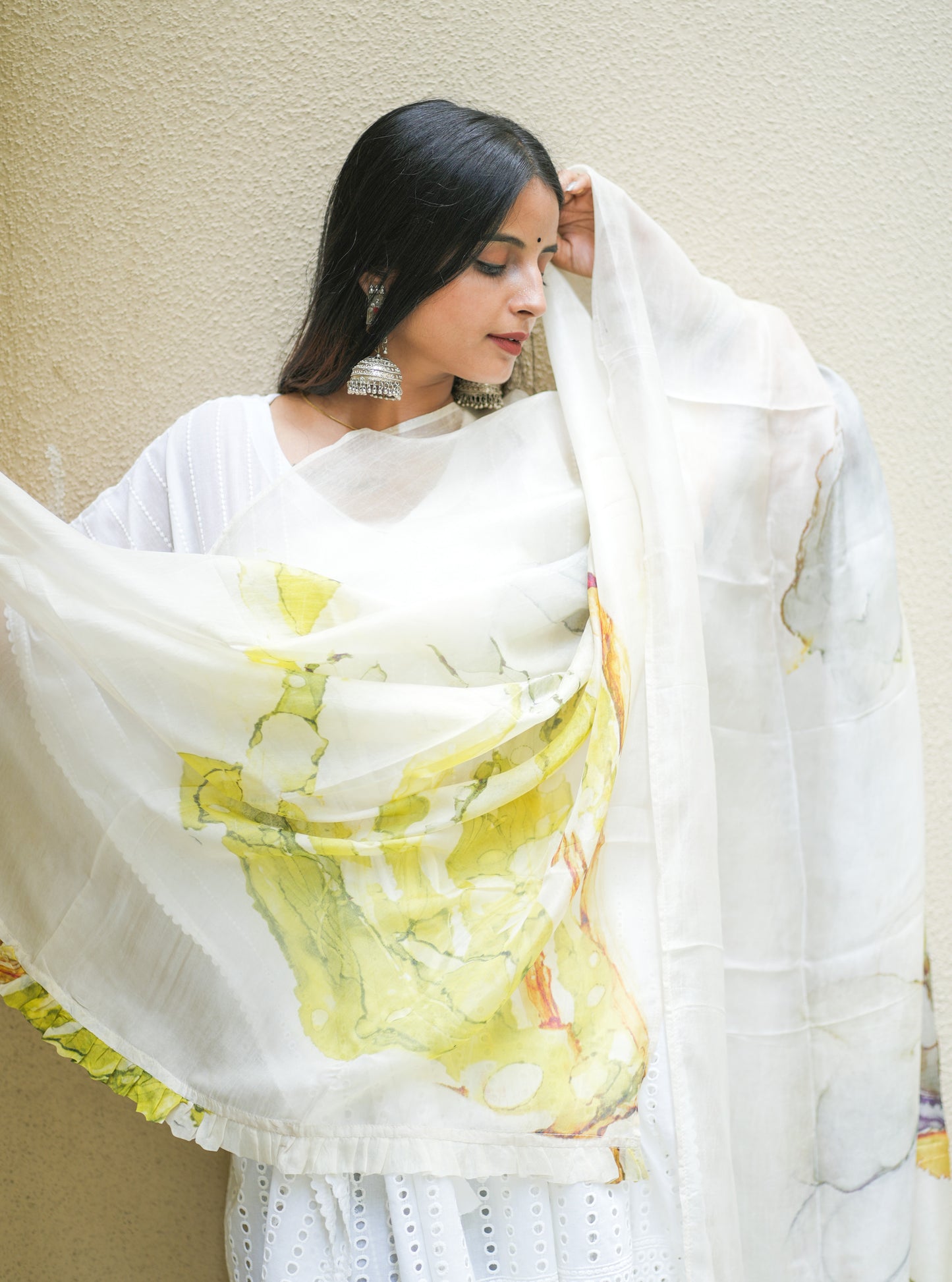 Summer Fields Organza Silk Dupatta