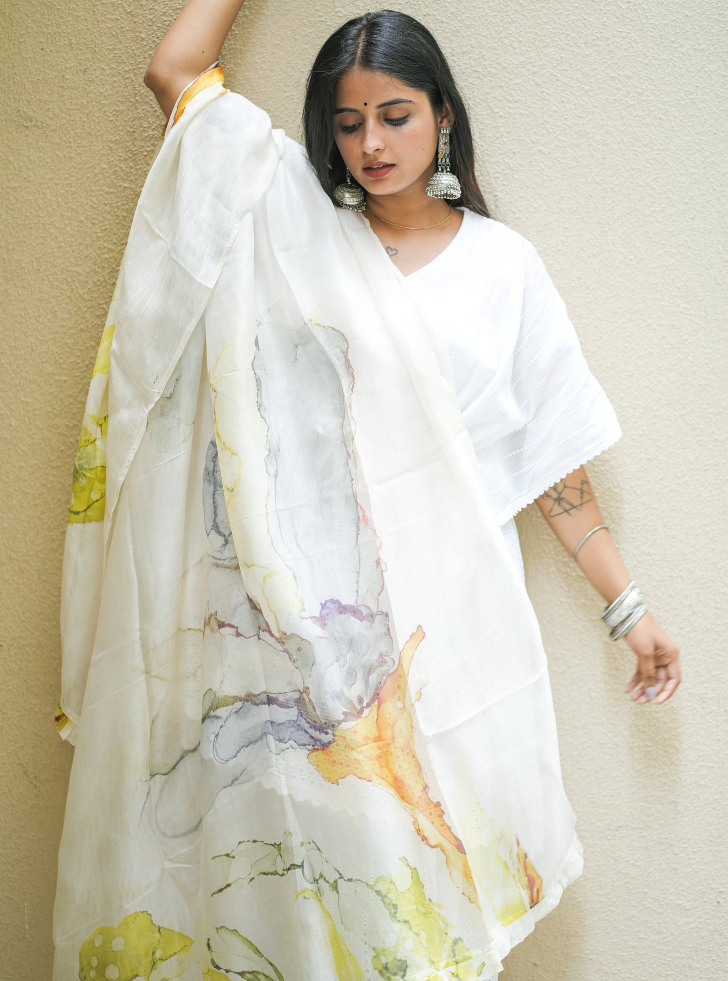 Summer Fields Organza Silk Dupatta