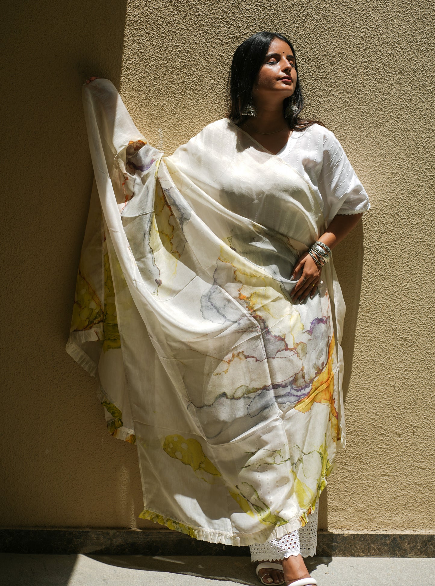 Summer Fields Organza Silk Dupatta