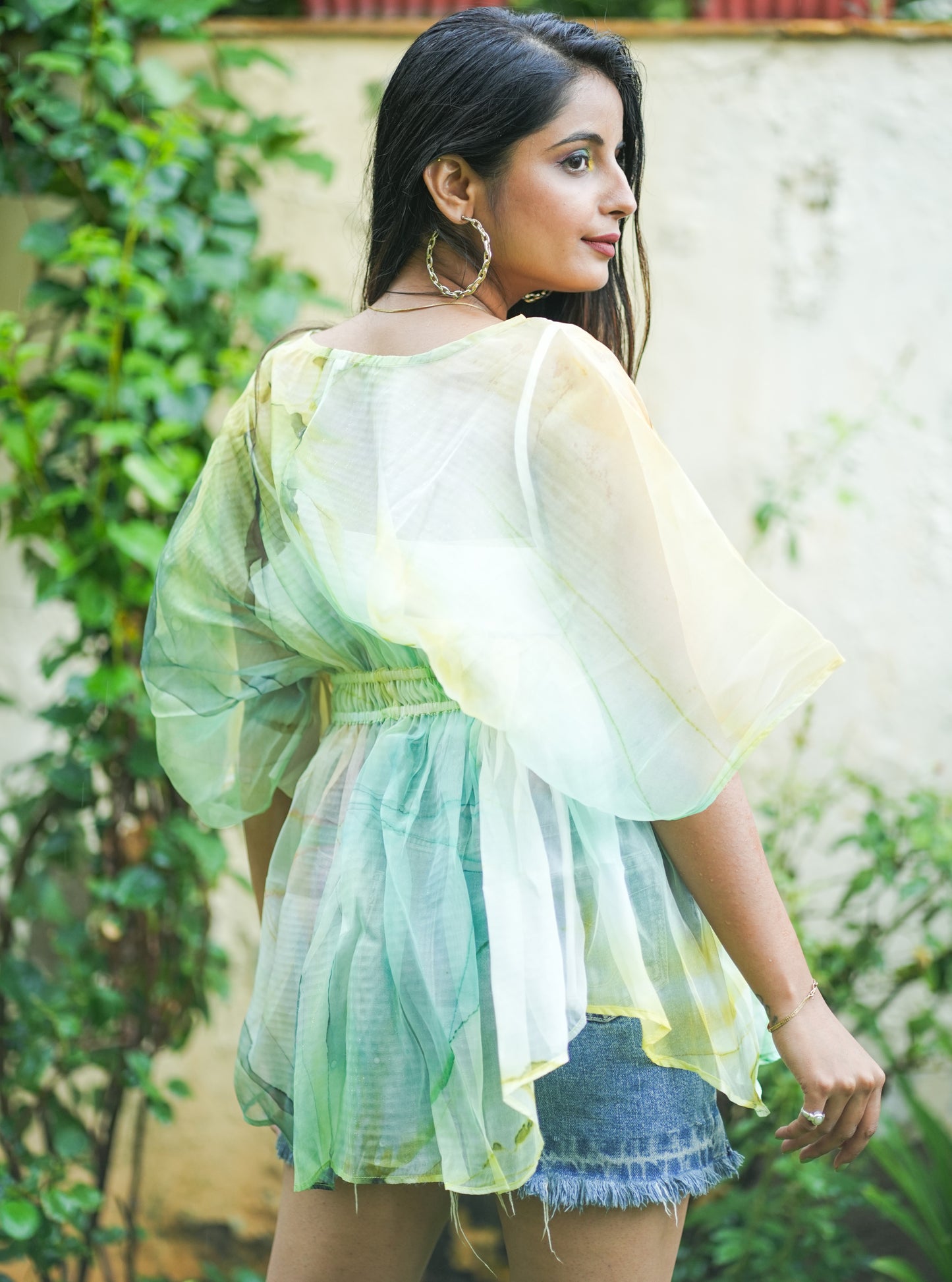 Sunkissed Organza Kaftan Top