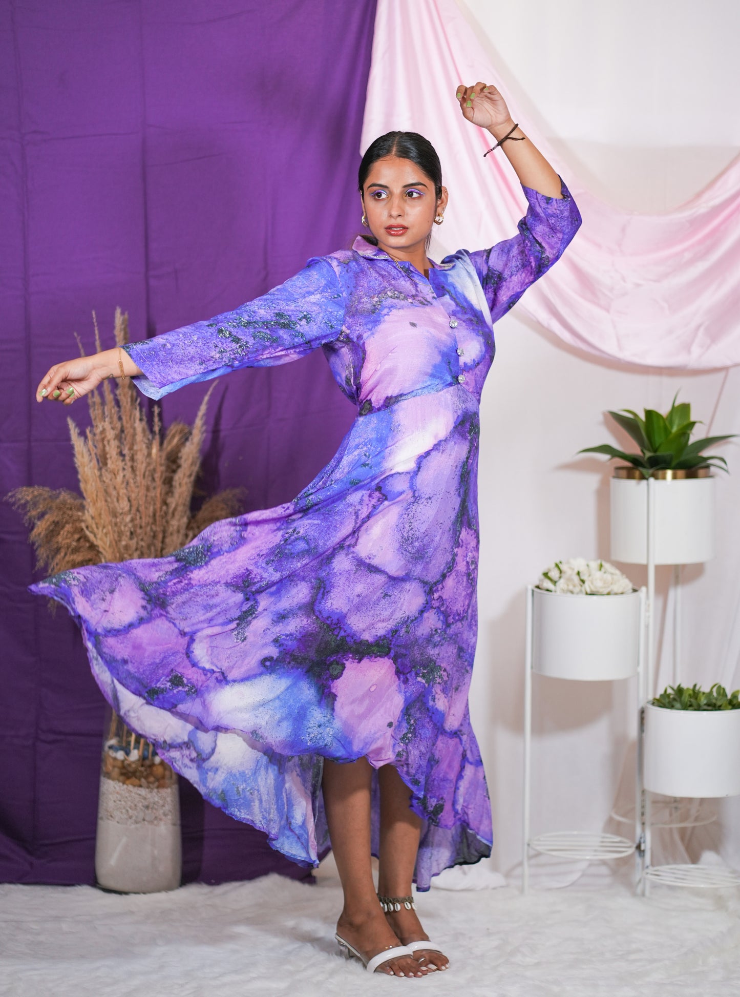 Cosmic Visions High Low Dress