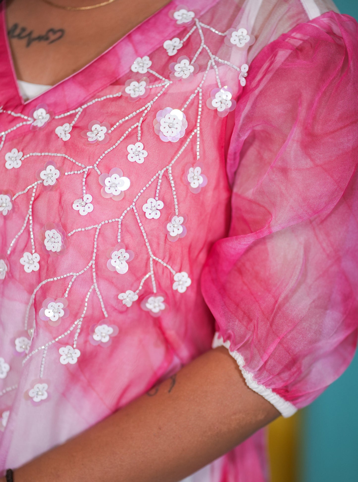 Poppy Fields Organza Dress