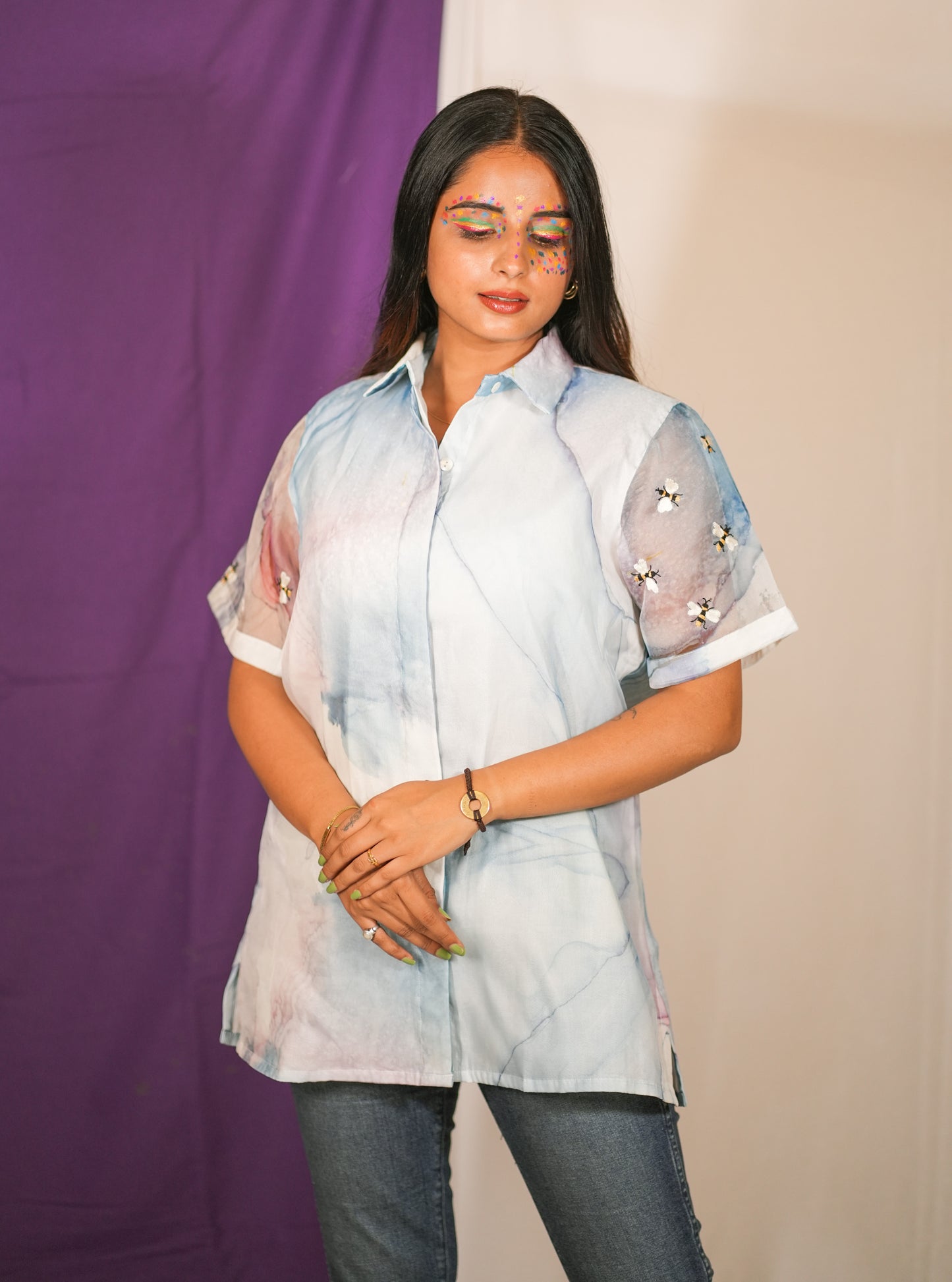 Bee Paradise Organza Shirt