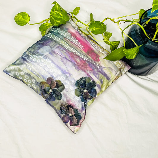 Coral Reef Print Cushion Cover