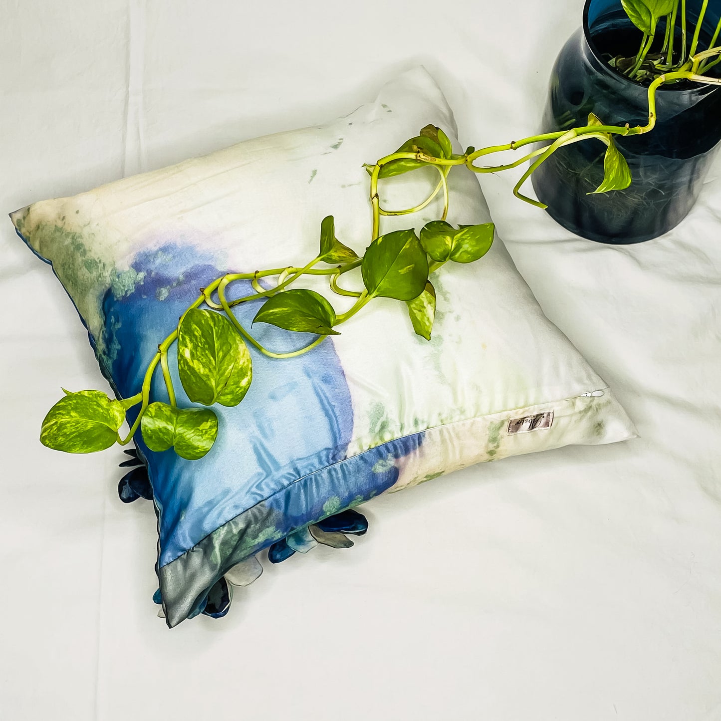 Azure Print Cushion Cover