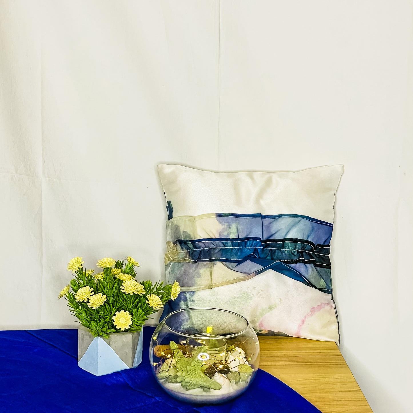 Azure Print Cushion Cover