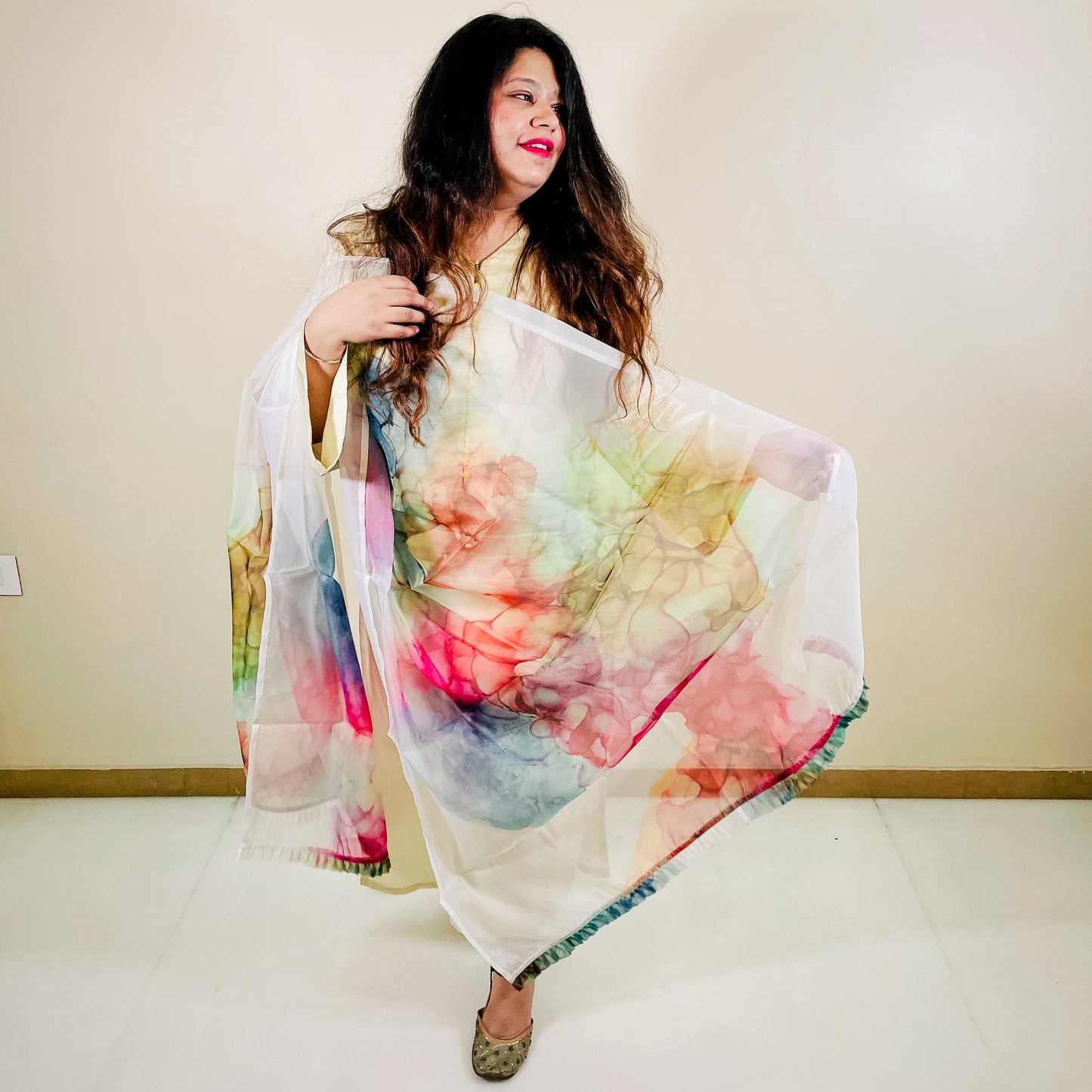 Bow Organza Dupatta