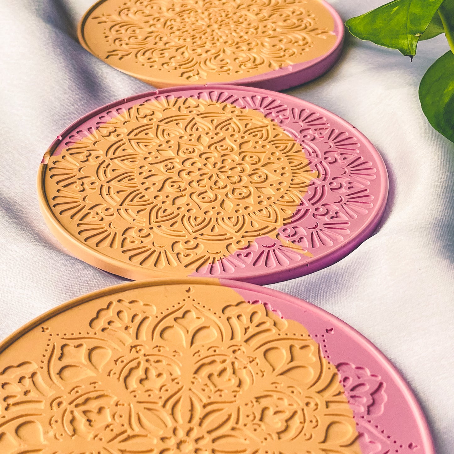 Mandala Style Coasters Set of 4