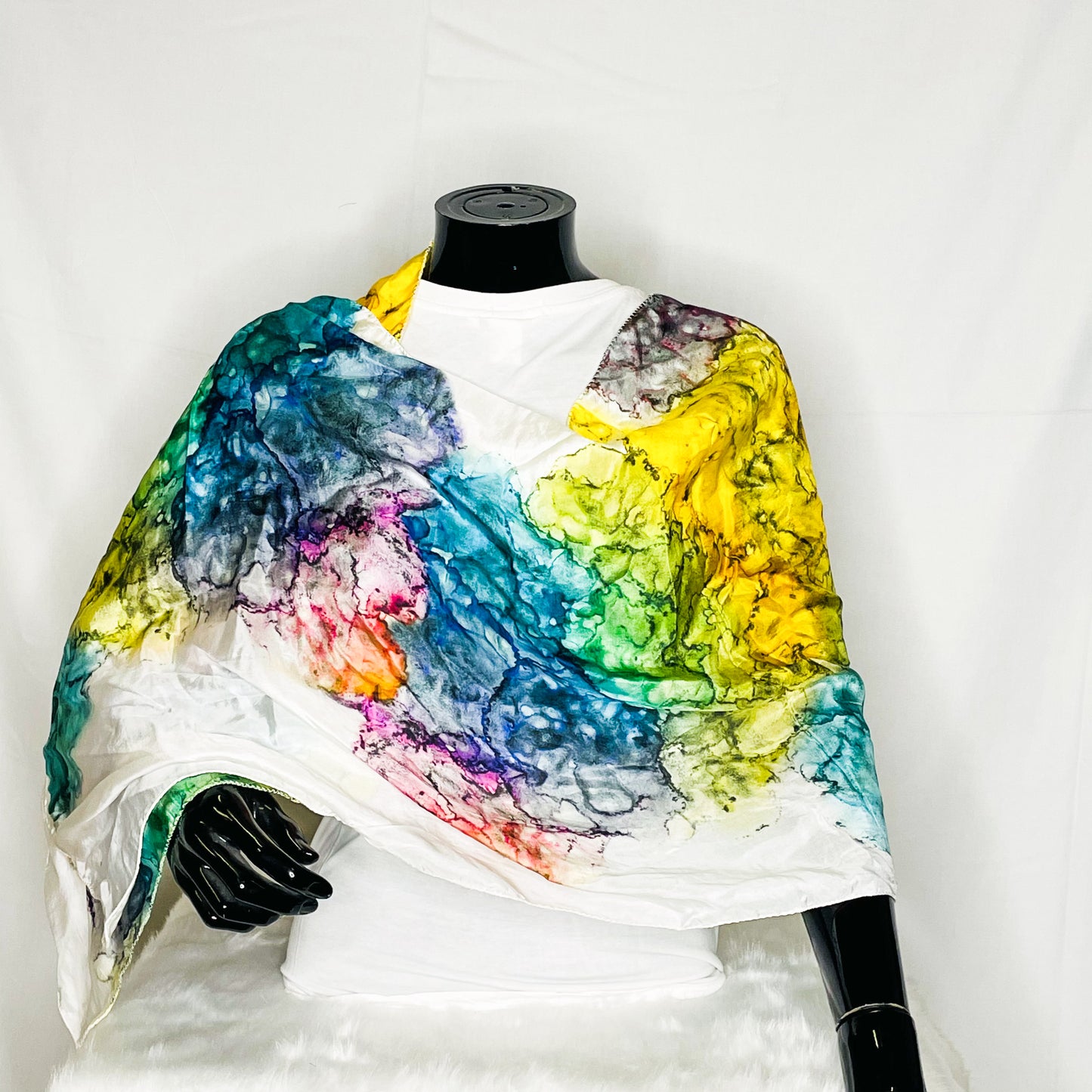 Rainbow Silk Stole