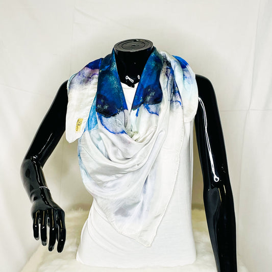 Sapphire Silk Scarf