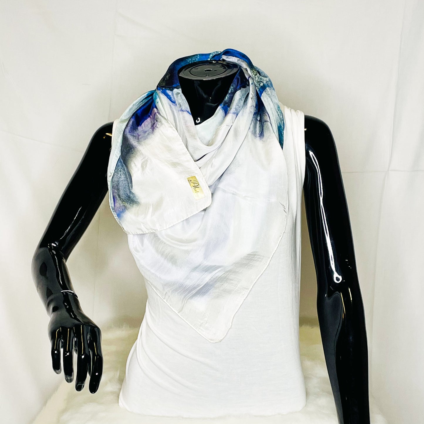 Sapphire Silk Scarf