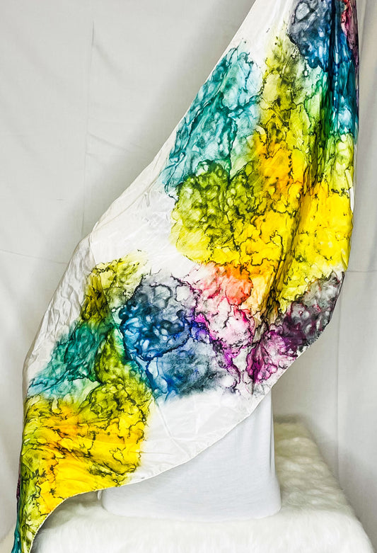 Rainbow Silk Stole