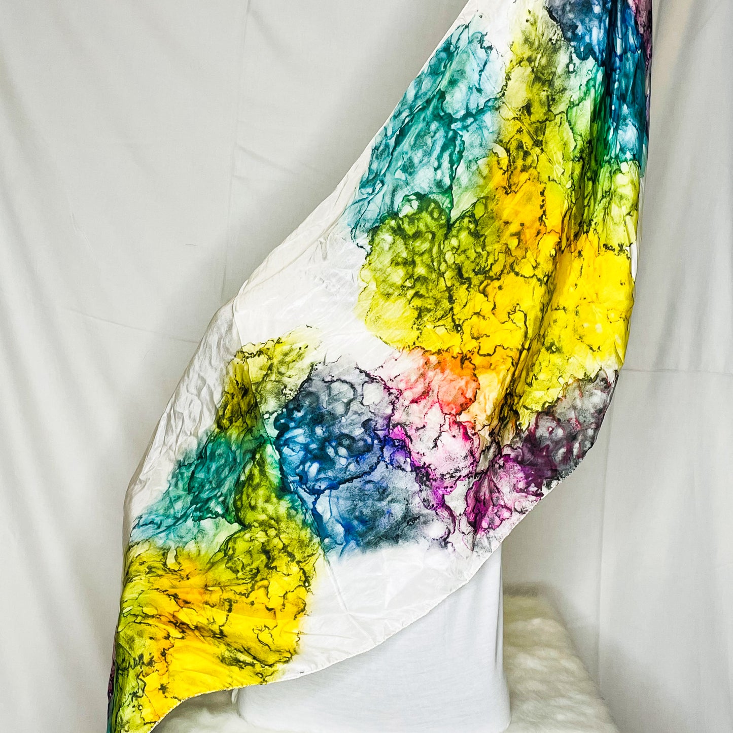 Rainbow Silk Scarf